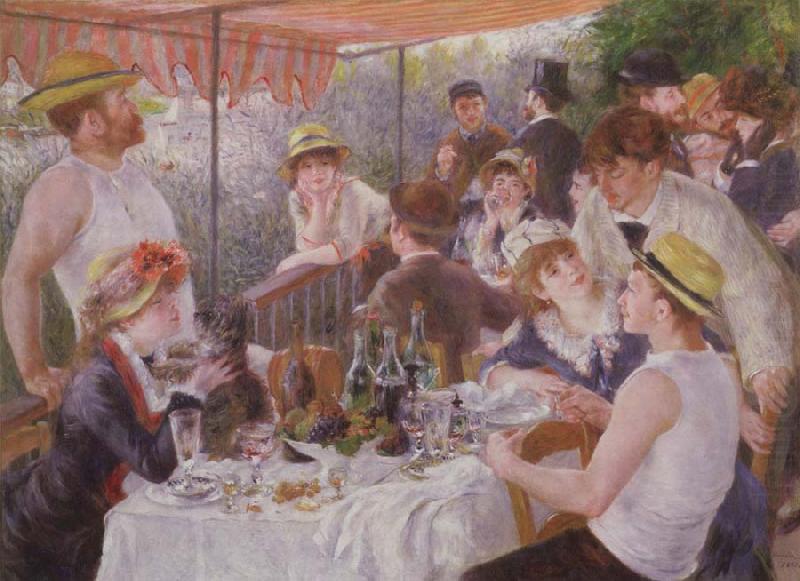 Lucheon of the Boating Party, Pierre-Auguste Renoir